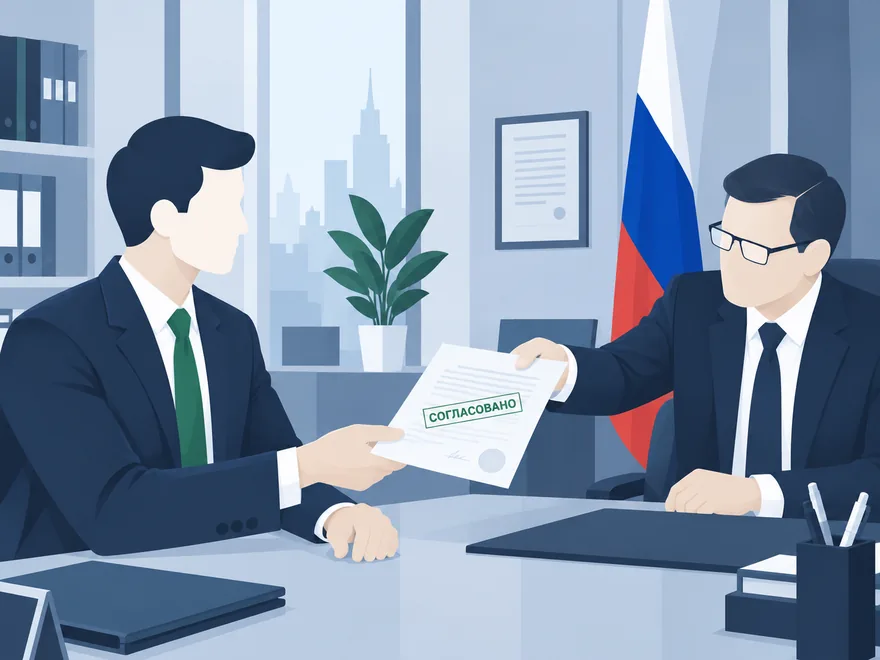 Юрист передаёт согласованные документы после обжалования отказа